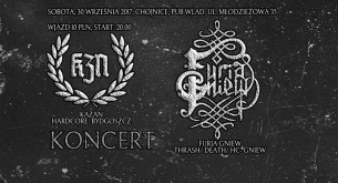 Koncert metal / hardcore: Furia Gniew + Kazan! Chojnice! - 30-09-2017