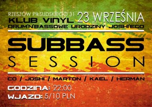 Koncert Subbass Session™ w Rzeszowie - 23-09-2017