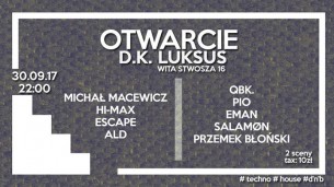 Koncert Otwarcie D.K. Luksus | 30 września we Wrocławiu - 30-09-2017