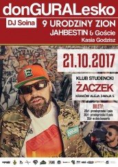 Koncert DonGURALesko w Krakowie / 9 urodziny ZION - 21-10-2017