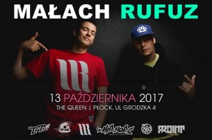 Koncert ■ 13.10 piątek ■ Małach & Rufuz w Płocku ■ - 13-10-2017