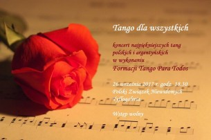 Koncert Tango dla wszystkich w Warszawie - 26-09-2017