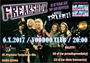 Koncert Freakshow + Marne Szanse - LIVE! at VooDoo Club // 6. X. 2017 // w Warszawie - 06-10-2017