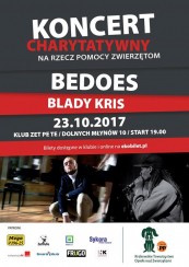 Koncert Bedoes i Blady Kris dla Zwierzaków. w Krakowie - 23-10-2017
