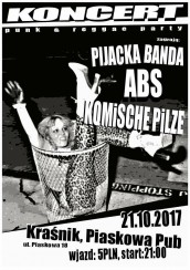 Koncert Pijacka Banda, ABS, KomischePilze w Kraśniku - 21-10-2017