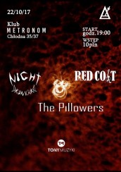 Koncert Tony muzyki: Red Colt/ Night Drunkard/ The Pillowers w Warszawie - 22-10-2017