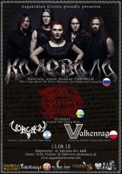 Koncert Kalevala, Grimner, Valkenrag & Vorgrum - Łódź - 13-09-2018