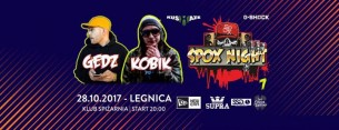Koncert SPOX Night 7 - Gedz & Kobik w Legnicy - 28-10-2017