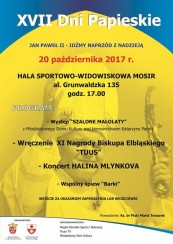 Koncert XVII Dni Papieskie - Elbląg - 20-10-2017