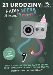 Koncert 21. urodziny Radia Sfera - Rain of Claims | Dancing.pl w Toruniu - 28-10-2017