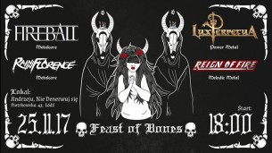 Koncert Feast of Bones w Łodzi - 25-11-2017