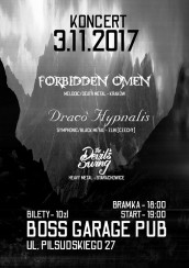 Koncert - Forbidden Omen, Draco Hypnalis, The Devil's Swing w Krakowie - 03-11-2017