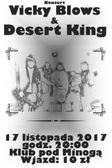 Koncert Vicky Blows + Desert King pod Minogą w Poznaniu - 17-11-2017