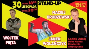 Koncert Stand-Up Lądek Zdrój - Wolańczyk, Pięta, Brudzewski w Lądku-Zdrój - 30-11-2017