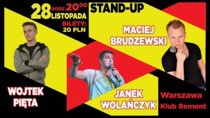 Koncert Stand-Up Remont #2 - Wojciech Pięta i Janek Wolańczyk w Warszawie - 28-11-2017