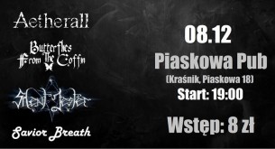 Koncert Aetherall, BFTC, Silent Jester i Savior Breath w Kraśniku - 08-12-2017