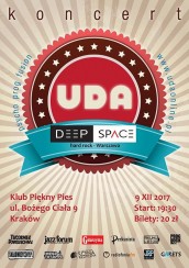 Koncert UDA + Deep Space w Pięknym Psie w Krakowie - 09-12-2017