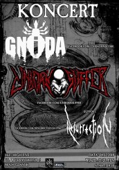 Koncert Gnida, Unborn Suffer, Resurrection - Gdansk w Gdańsku - 04-02-2018