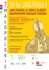 Koncert kameralny w Sanktuarium św. Jana Pawła II w Krakowie - 21-11-2017