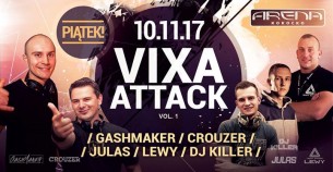 Koncert ★10/11 Piątek★VIXA ATTACK★Gashmaker★Crouzer★Julas★Lewy★Killer★ w Kokocku - 10-11-2017