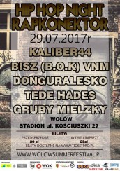 Koncert Rapkonektor 2017 (donGURALesko, VNM, Gruby Mielzky, Hades ) w Wołowie - 29-07-2017