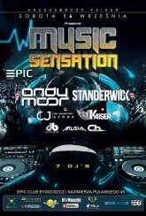Koncert Music Sensation EPIC CLUB 16 wrzesień w Bydgoszczy - 16-09-2017