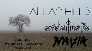 Koncert Allan Hills, Navia, Obsidian Mantra w Ostrowie Wielkopolskim - 23-09-2017