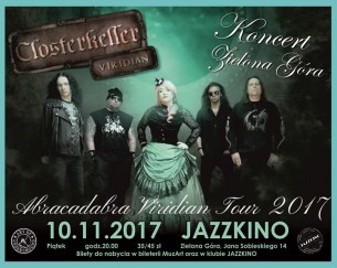 Closterkeller - koncert / nowy album "Viridian" - Zielona Góra - 10-11-2017