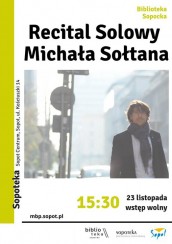Koncert Recital solowy Michała Sołtana w Sopocie - 23-11-2017