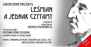 Koncert Zakończenie Projektu "Leśmian a Jednak Czytamy" w Krotoszynie - 01-12-2017