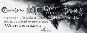Koncert Open Access * Aether * Crimson Valley*Magda Przychodzka&Derwana we Wrocławiu - 15-12-2017