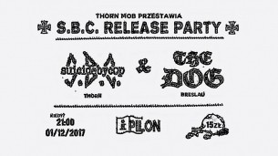 Koncert 1.12 Suicidebycop + The Dog - release party w Toruniu - 01-12-2017