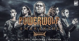 Koncert Powerwolf + Amaranthe, Kissin' Dynamite / 1 XI / Warszawa - 01-11-2018