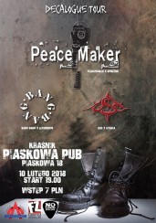 Koncert Decalogue Tour /10.02.18/ - PeaceMaker X Bang Bang X OSC w Kraśniku - 10-02-2018