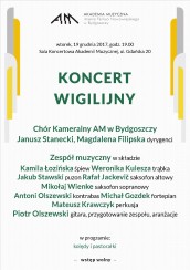 KONCERT WIGILIJNY w Bydgoszczy - 19-12-2017