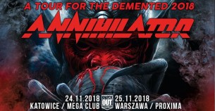 Koncert Annihilator / 25 XI / "Proxima" Warszawa - 25-11-2018