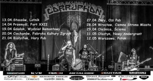 Koncert Corruption - Spring Spleen Tour 2018; support: Heretique w Żorach - 27-04-2018