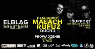 Koncert Małach & Rufuz x Duchu - Klub Sąsiedzi 20.01.2018 w Elblągu - 20-01-2018