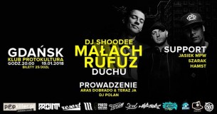 Koncert Małach & Rufuz x Duchu - Protokultura 19.01.2018 w Gdańsku - 19-01-2018