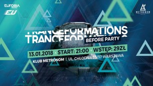 Koncert Essential Vibes pres. Tranceformations 2018 Before Party w Warszawie - 13-01-2018