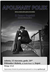 Koncert Apolinary Polek & Cezary Rogalski - utwory autorskie w Sopocie - 13-01-2018