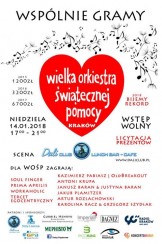 Koncert Wspólnie Gramy dla WOŚP w Dali Club Lunch Bar-Cafe w Krakowie - 14-01-2018