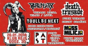 Koncert DC REC GIG: Massmilicja PAST Phrenetix DeathCrusade YBN - Rejs w Białymstoku - 20-01-2018