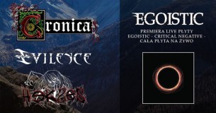 Koncert - Cronica, Egoistic (Premiera płyty), Hekses, Evilence! w Bydgoszczy - 13-01-2018