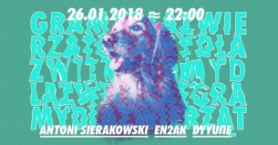 Koncert Gramy Dla Zwierząt ~ Sierakowski / Dyyu∩e / en2ak we Wrocławiu - 26-01-2018