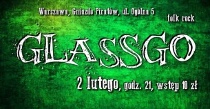 Glassgo - koncert folk rockowy w Warszawie - 02-02-2018