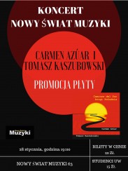 Koncert CARMEN AZÚAR i TOMASZ KASZUBOWSKI w Warszawie - 28-01-2018
