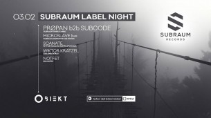 Koncert 03/02 ◎ Subraum label night 01 w Zielonej Górze - 03-02-2018