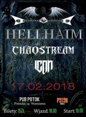 Koncert Hellhaim, Chaostream, ICON - 17.02.2018, Potok w Warszawie - 17-02-2018