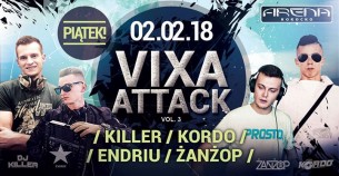 Koncert ★ 02/02 ★ Vixa Attack vol3 ★ Killer ★ Kordo ★ Endriu★ Żanżop ★ w Kokocku - 02-02-2018